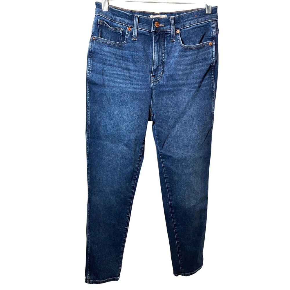 Madewell Stovepipe Jeans Women's 29 Blue High Rise Straight Leg Preppy Casual